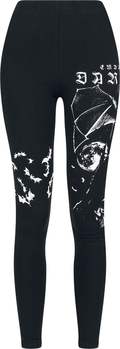 4068143195515 - Leggings With Alloverprint Leggings schwarz in S