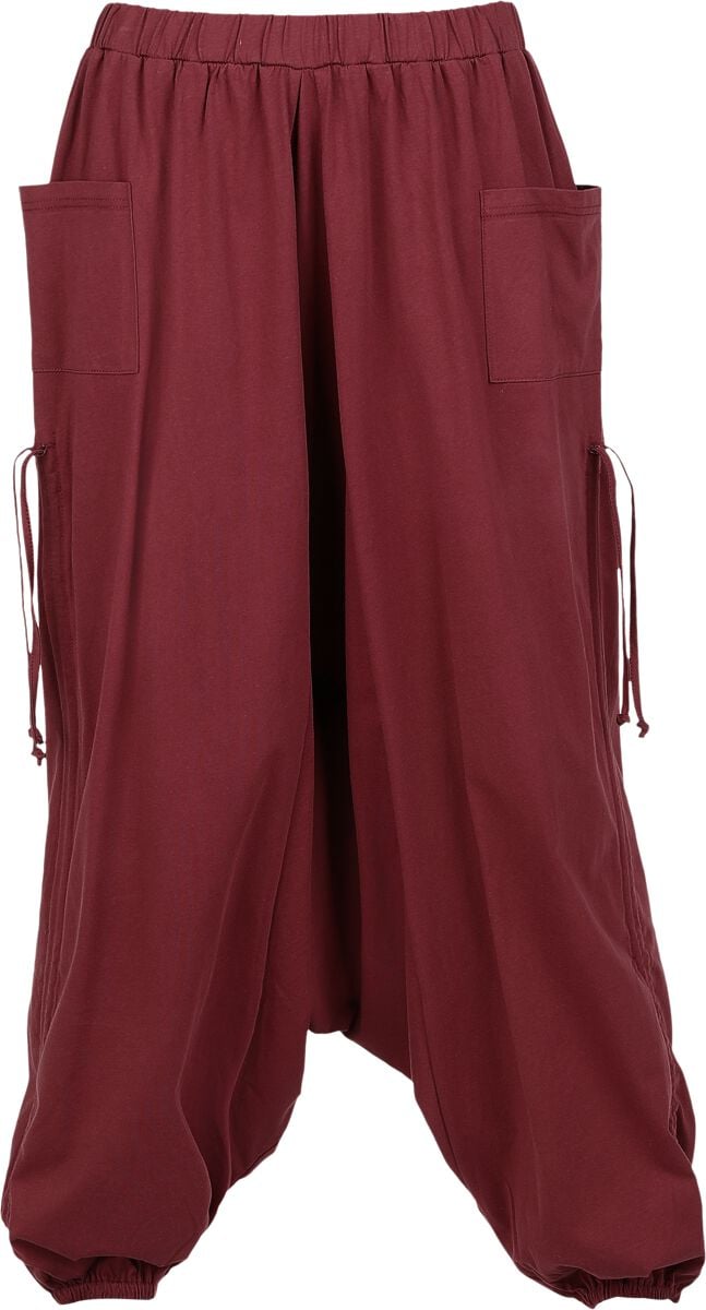 4068143195775 - Haremshose Stoffhose weinrot in S-XL