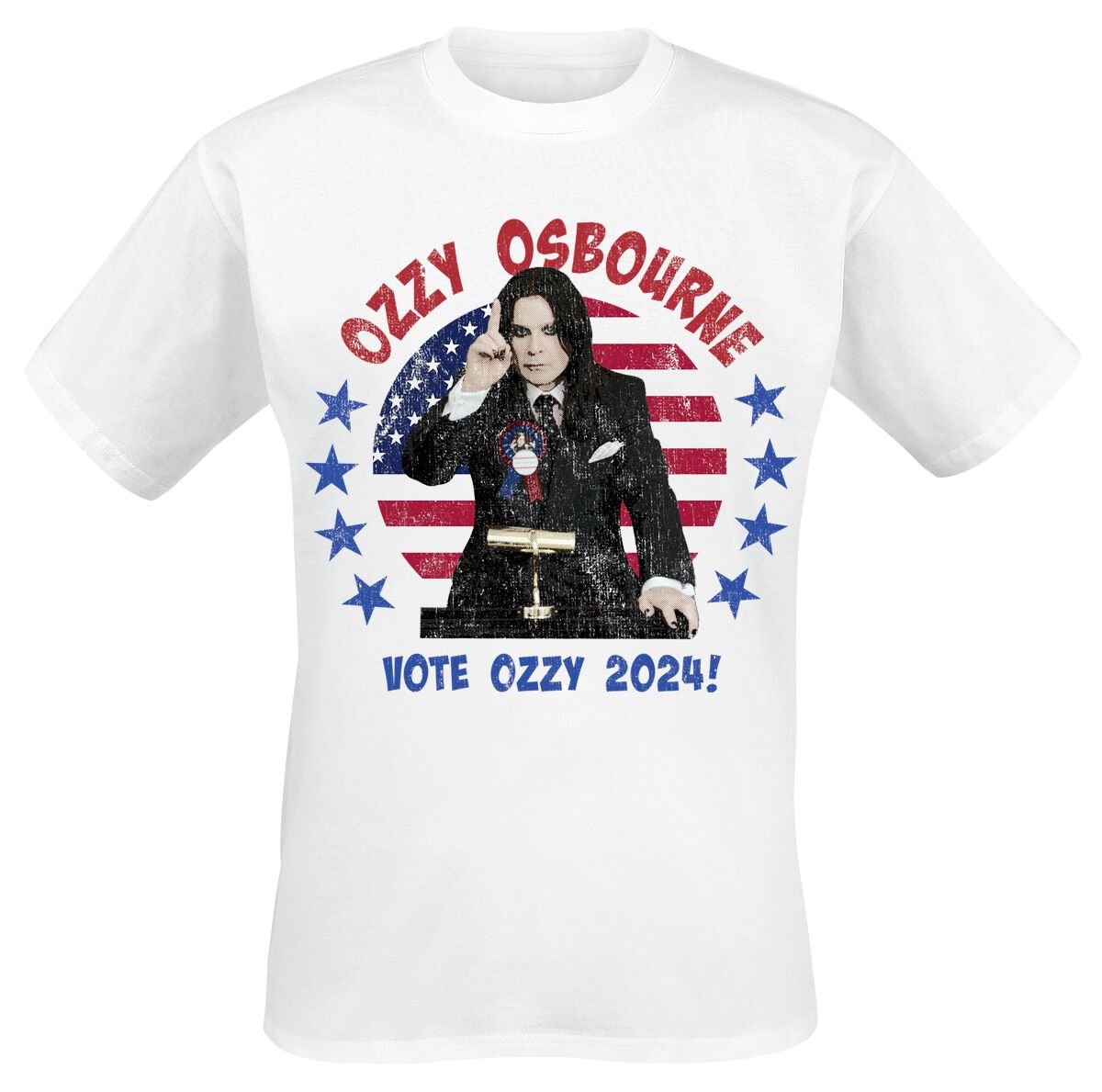 4068143196260 - Ozzy Of President 2024 T-Shirt weiß in S