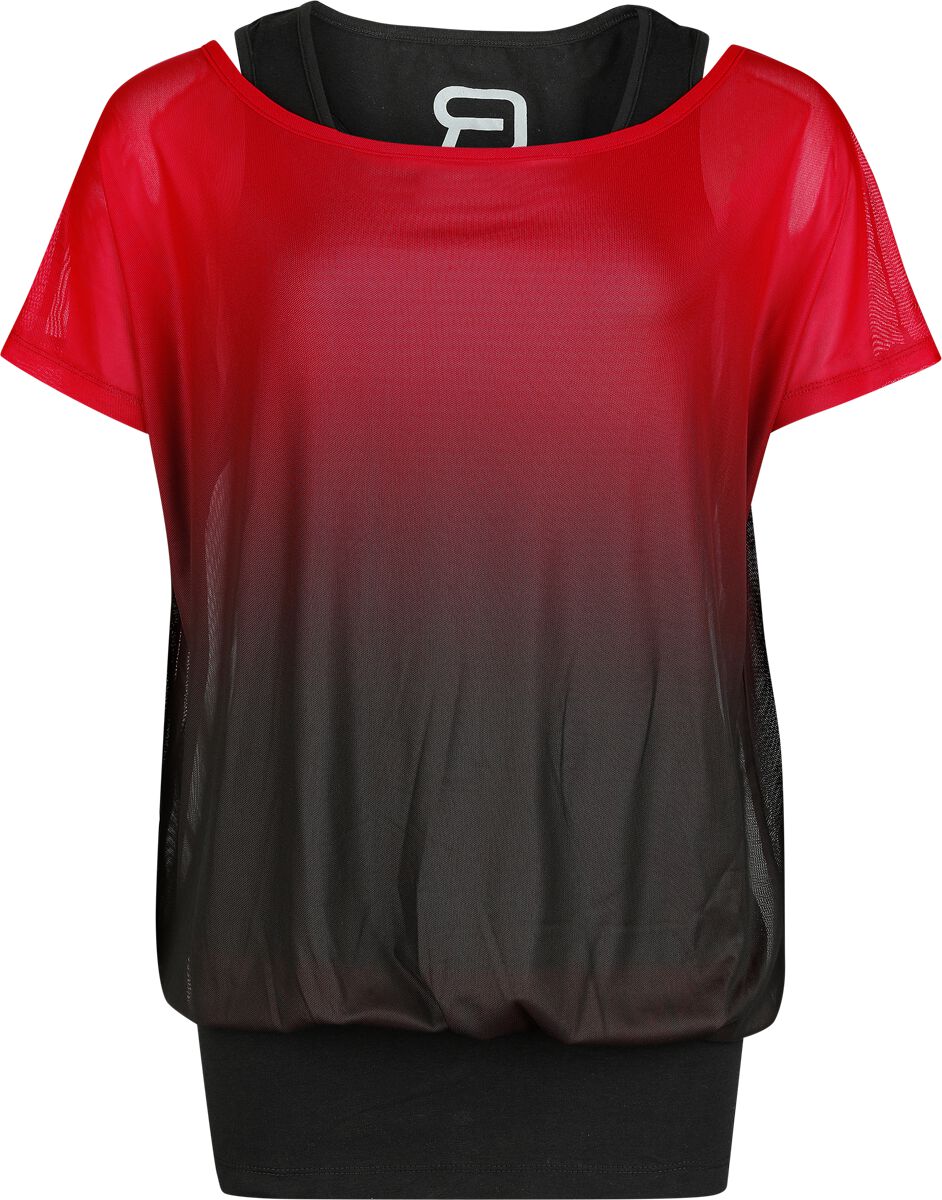 4068143197434 - Double Pack Mesh T-Shirt and Top T-Shirt bordeaux schwarz in XXL 4068143197434 - Double Pack Mesh T-Shirt and Top T-Shirt bordeaux schwarz in XXL