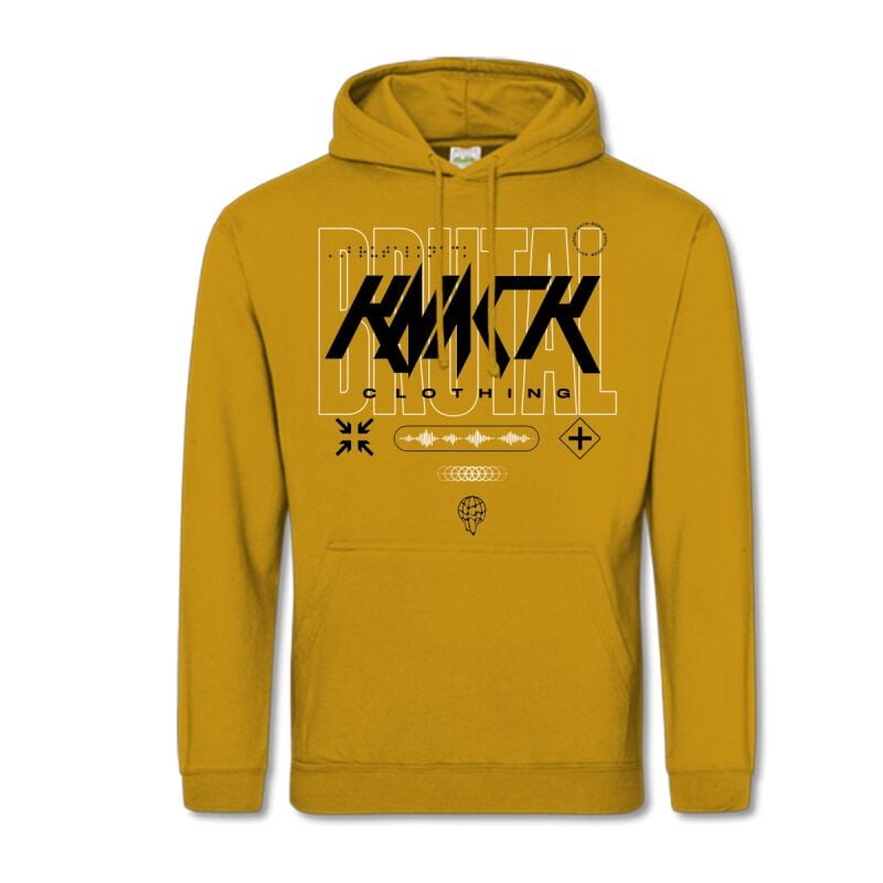 4068143197632 - NXT LVL Hoodie Mustard Kapuzenpullover senfgelb in S