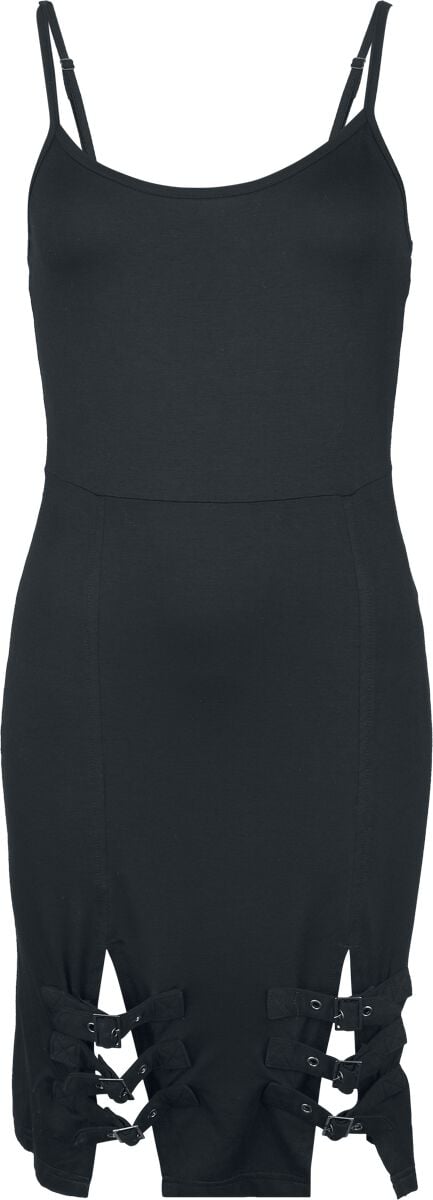 4068143200325 - Dress with Buckles Kurzes Kleid schwarz in XL 4068143200325 - Dress with Buckles Kurzes Kleid schwarz in XL