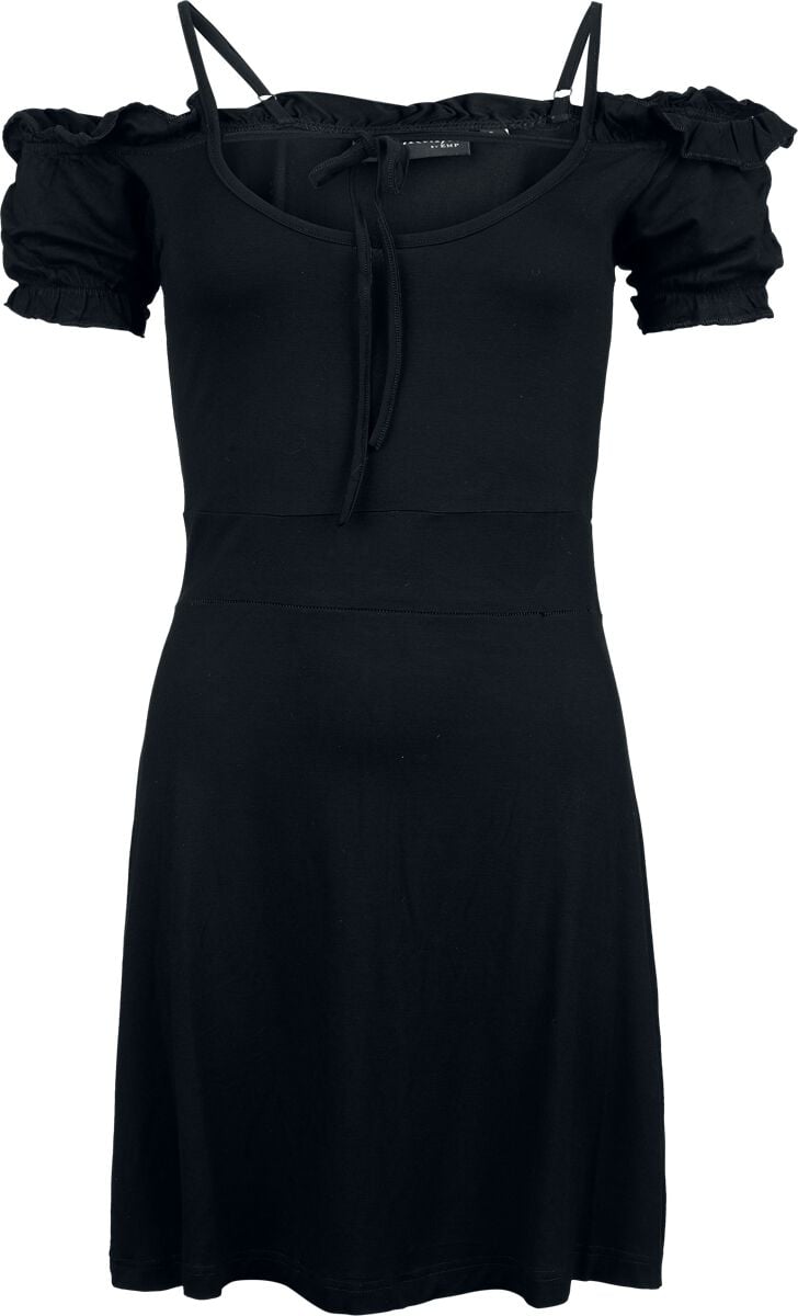 4068143200561 - Ladies Off Shoulder Dress Kurzes Kleid schwarz in L 4068143200561 - Ladies Off Shoulder Dress Kurzes Kleid schwarz in L