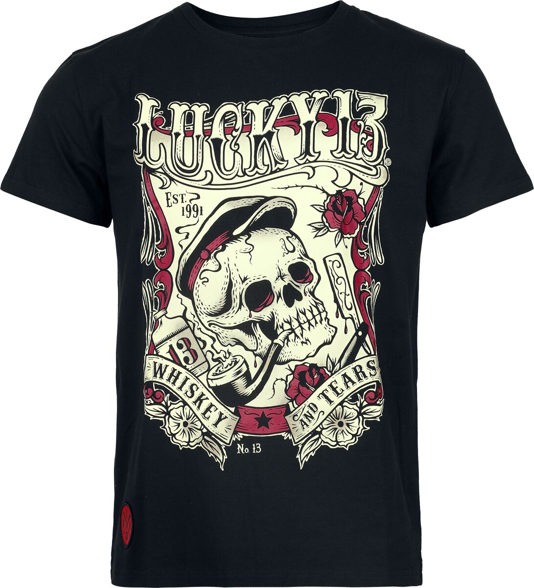 4068143202169 - Rock Rebel X Lucky 13 - T- Shirt T-Shirt schwarz in L