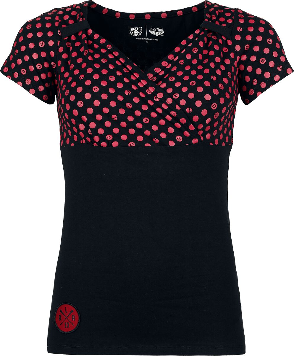 4068143202213 - Rock Rebel X Lucky 13 - T- Shirt T-Shirt schwarz in L