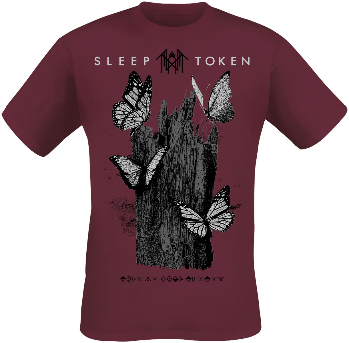 4068143202718 - Butterflies Burg T-Shirt burgund in S