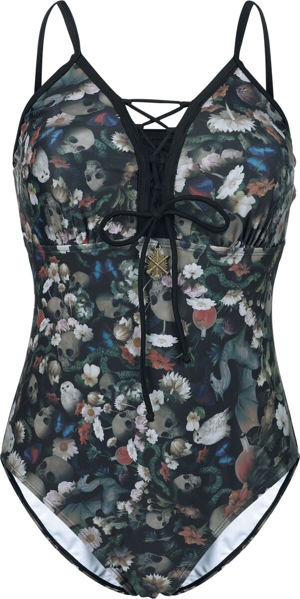 4068143204019 - Forbidden Forest Vibes Badeanzug multicolor in XXL 4068143204019 - Forbidden Forest Vibes Badeanzug multicolor in XXL