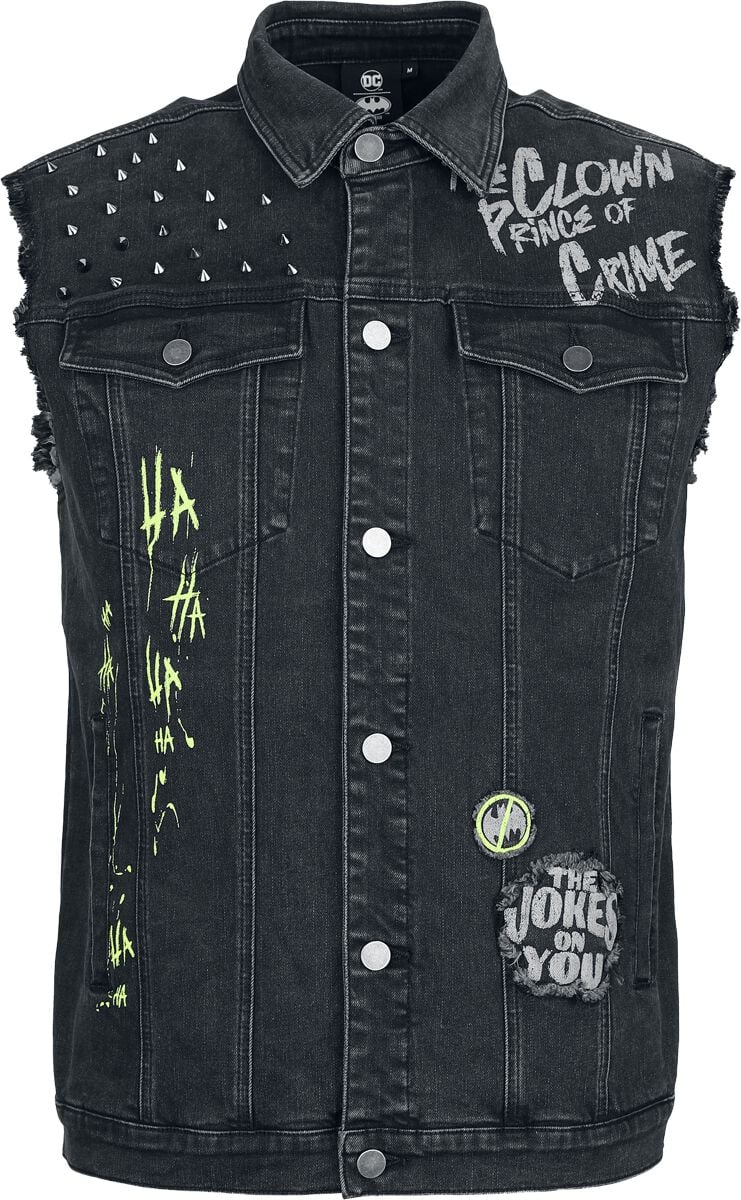 4068143204170 - The Joker The Clown Prince of Crime Weste black denim in S