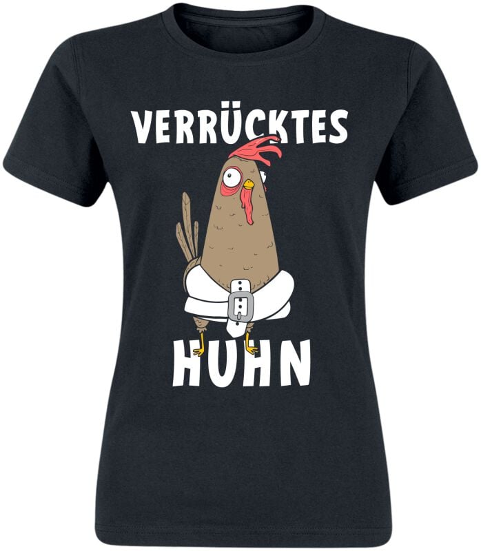 4068143206464 - Verrücktes Huhn T-Shirt schwarz in M