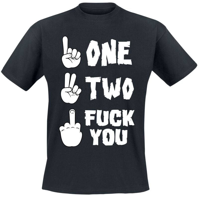 4068143208994 - One Two Fuck You T-Shirt schwarz in M