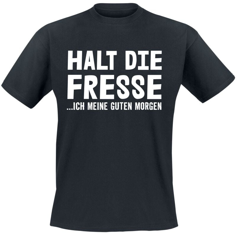 4068143209199 - Halt die Fresseich meine Guten Morgen T-Shirt schwarz in M