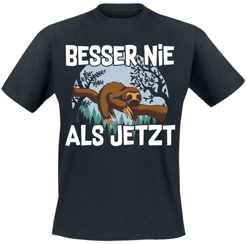 4068143209540 - Besser nie als jetzt T-Shirt schwarz in M