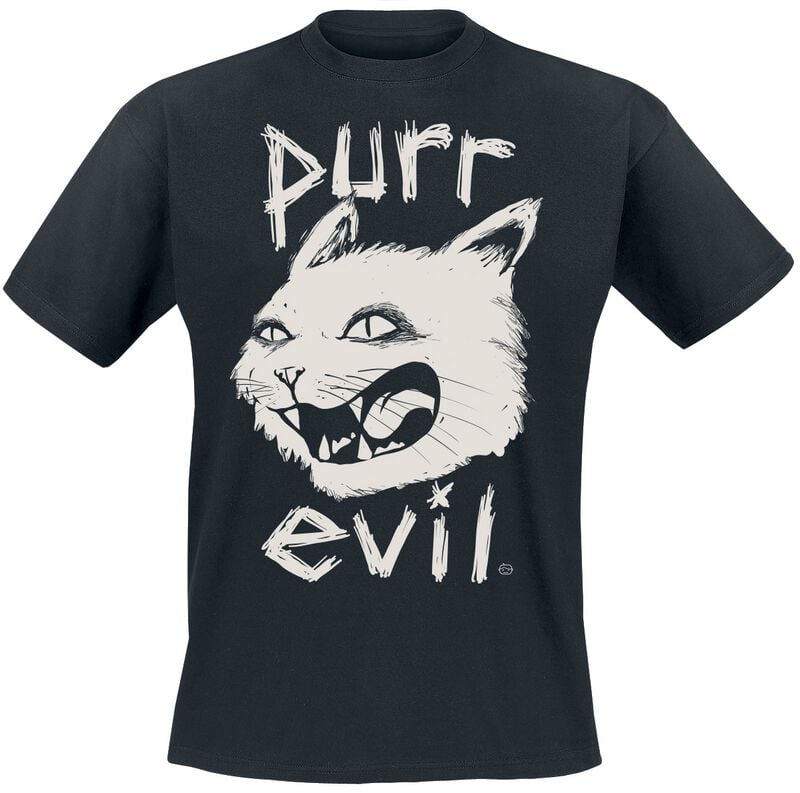 4068143210836 - purr evil T-Shirt schwarz in M