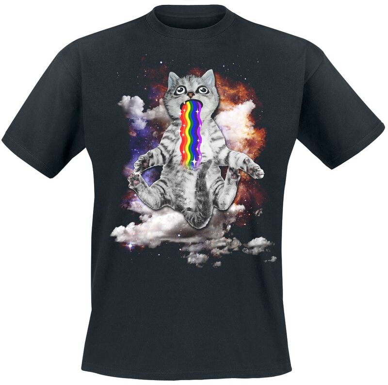 4068143210980 - Katze T-Shirt schwarz in M