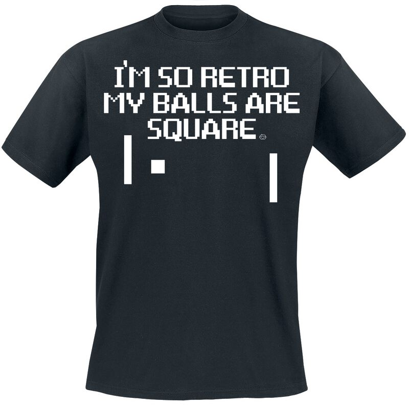 4068143211062 - i´m so retro my balls are square T-Shirt schwarz in XXL