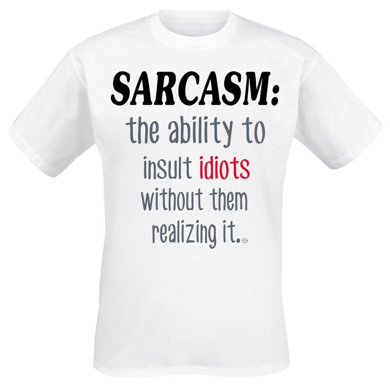 4068143211284 - Sarcasm T-Shirt weiß in M