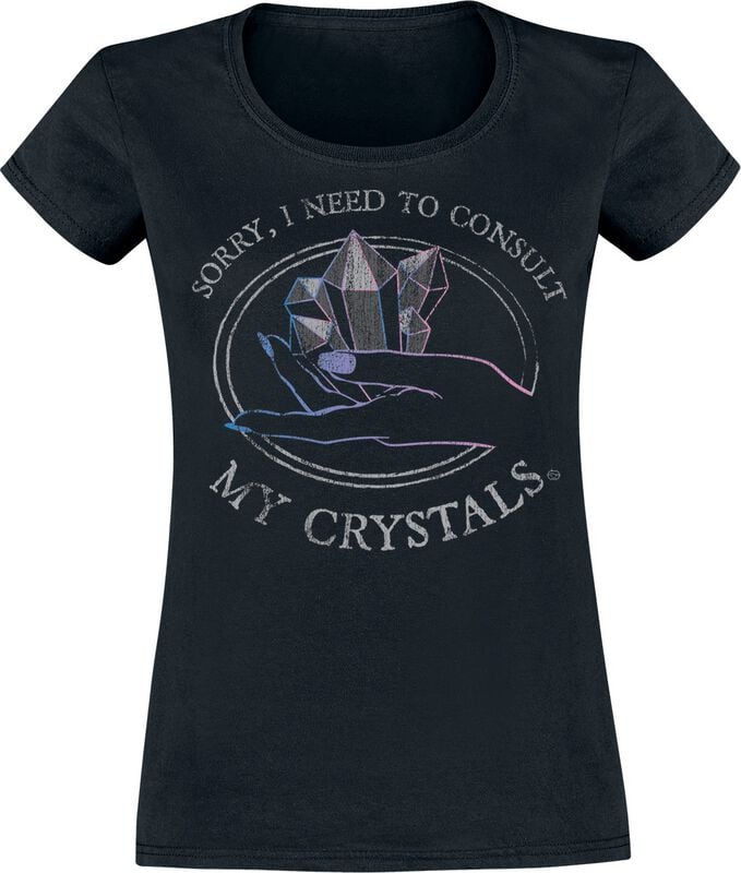 4068143211703 - Sorry i need to consult my crystals T-Shirt schwarz in M