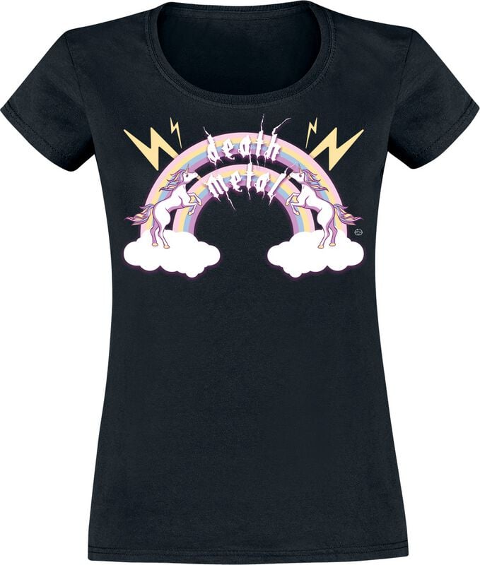 4068143211796 - Unicorn Death Metal T-Shirt schwarz in S