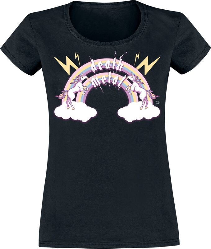 4068143211819 - Unicorn Death Metal T-Shirt schwarz in L 4068143211819 - Unicorn Death Metal T-Shirt schwarz in L