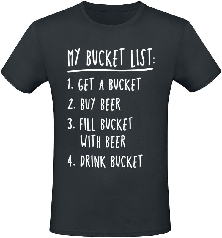 4068143212083 - My bucket list T-Shirt schwarz in M