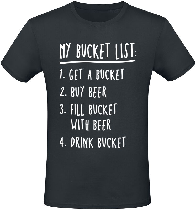 4068143212113 - My bucket list T-Shirt schwarz in XXL
