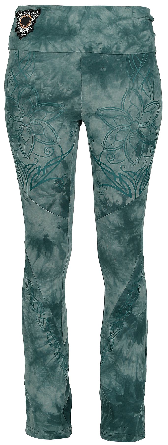 4068143212731 - Mirkwood Elven Collection Bootcut Leggings Leggings grün in XL