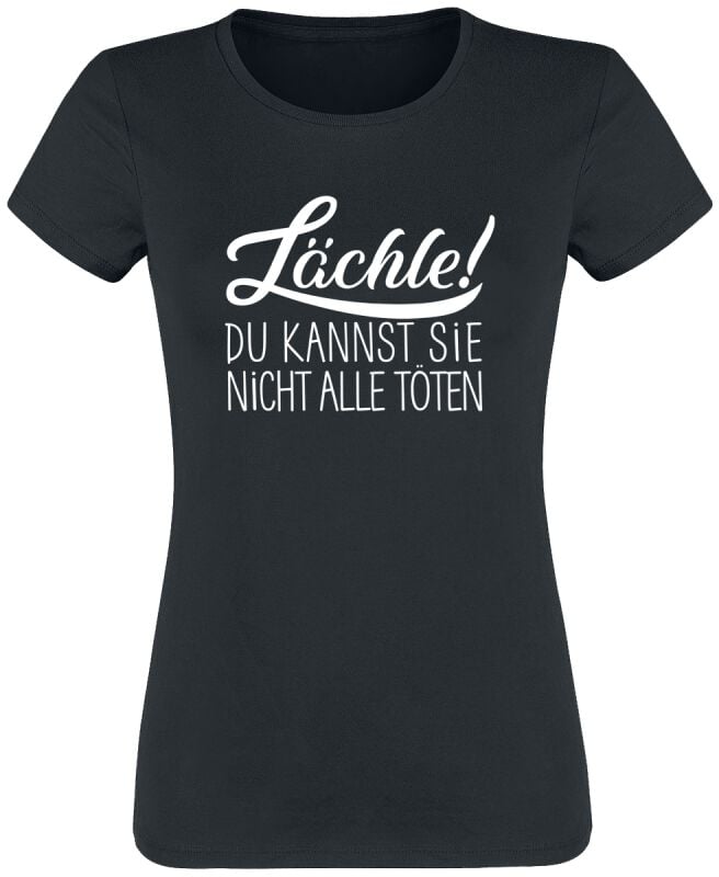 4068143215084 - Lächle! Du kannst sie nicht alle töten T-Shirt schwarz in S