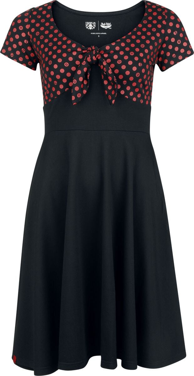 4068143216500 - Rock Rebel X Lucky 13 - Dress Mittellanges Kleid schwarz in S 4068143216500 - Rock Rebel X Lucky 13 - Dress Mittellanges Kleid schwarz in S