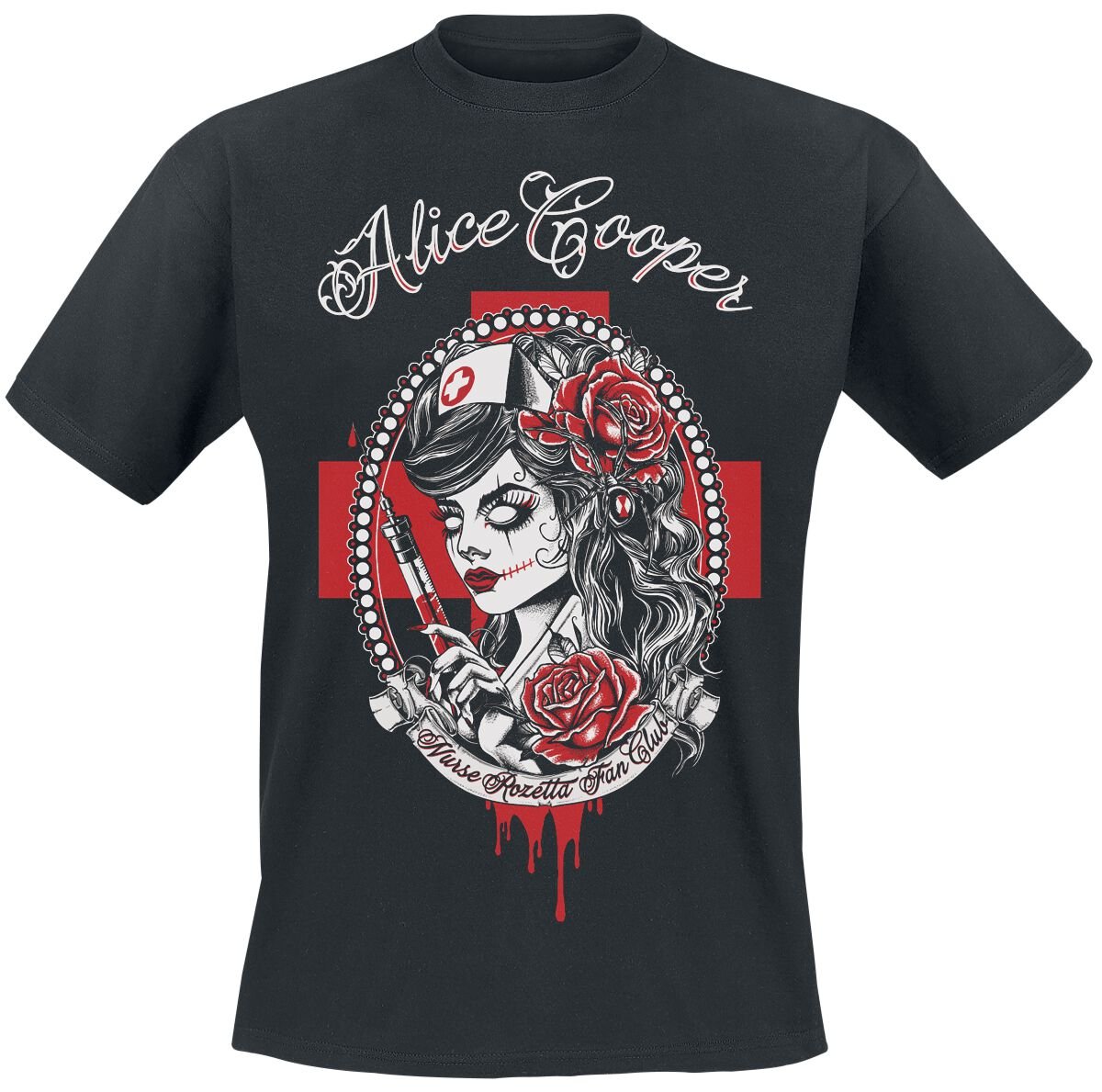 4068143217842 - Nurse Rosetta T-Shirt schwarz in XL