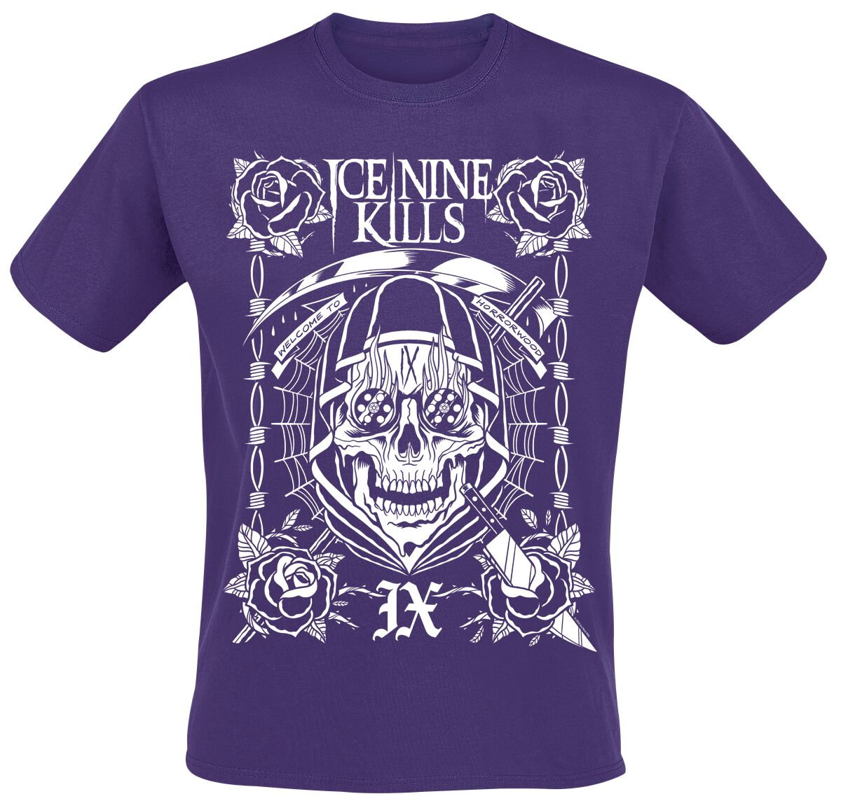 4068143217965 - Tattoo Tee T-Shirt lila in M