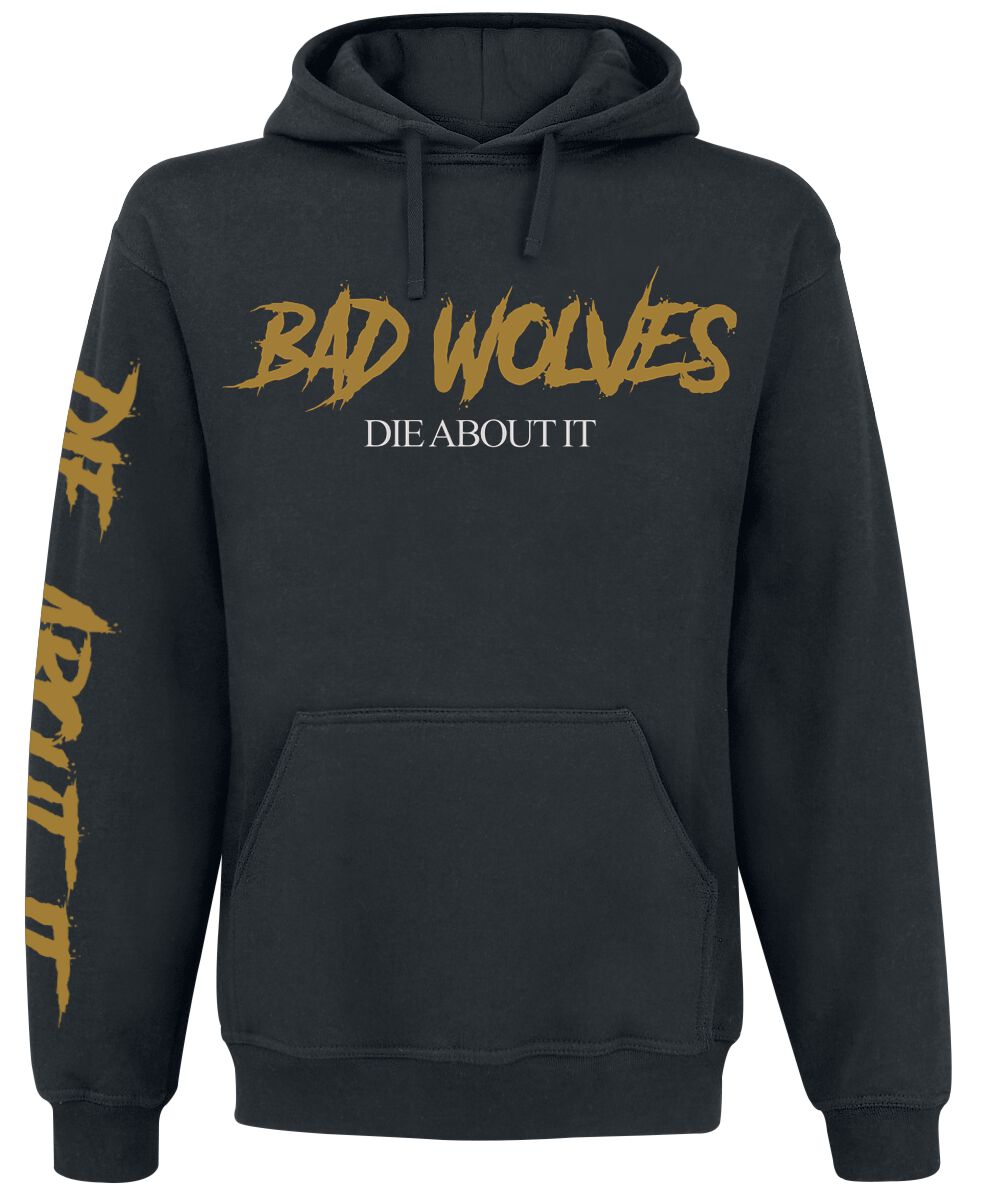 4068143219280 - Die About It Hoodie Kapuzenpullover schwarz in S