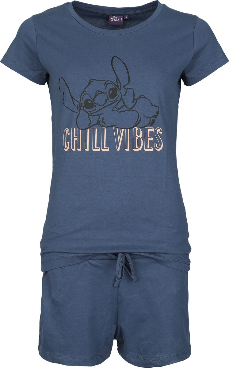 4068143219815 - Chill Vibes Schlafanzug blau in S