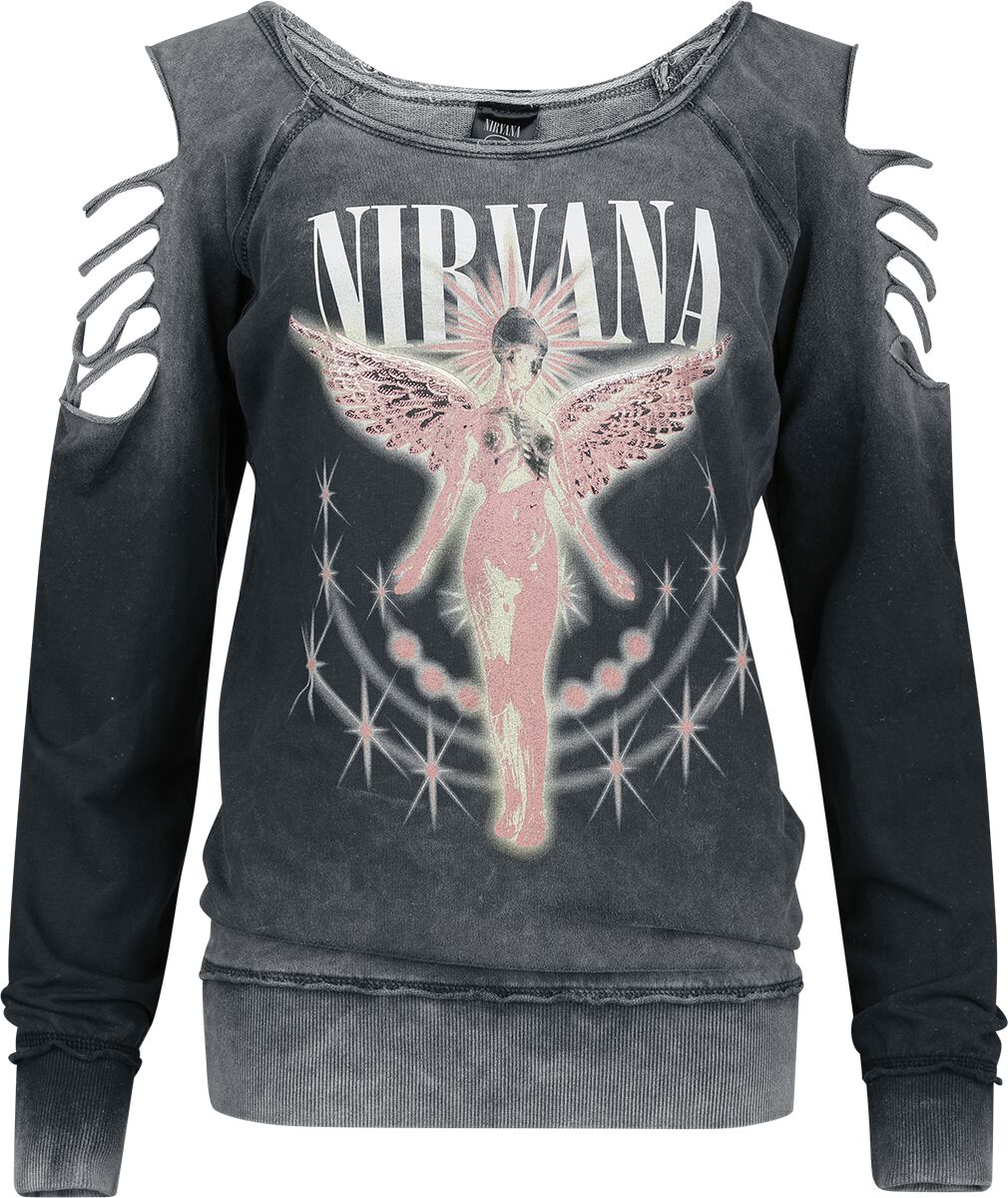 4068143221313 - Coloured Angels Sweatshirt charcoal in L