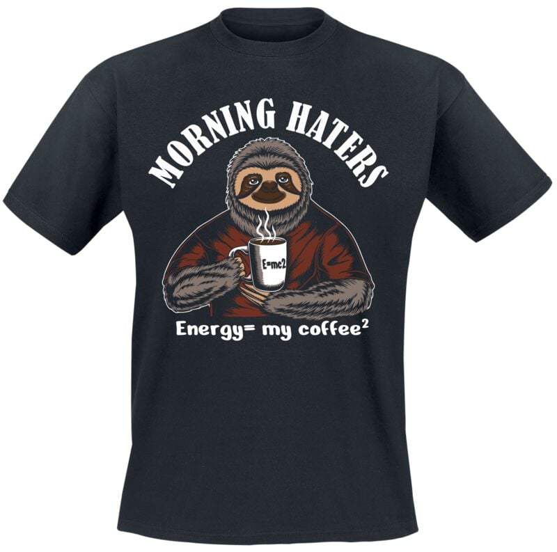 4068143222280 - Morning Haters T-Shirt schwarz in M