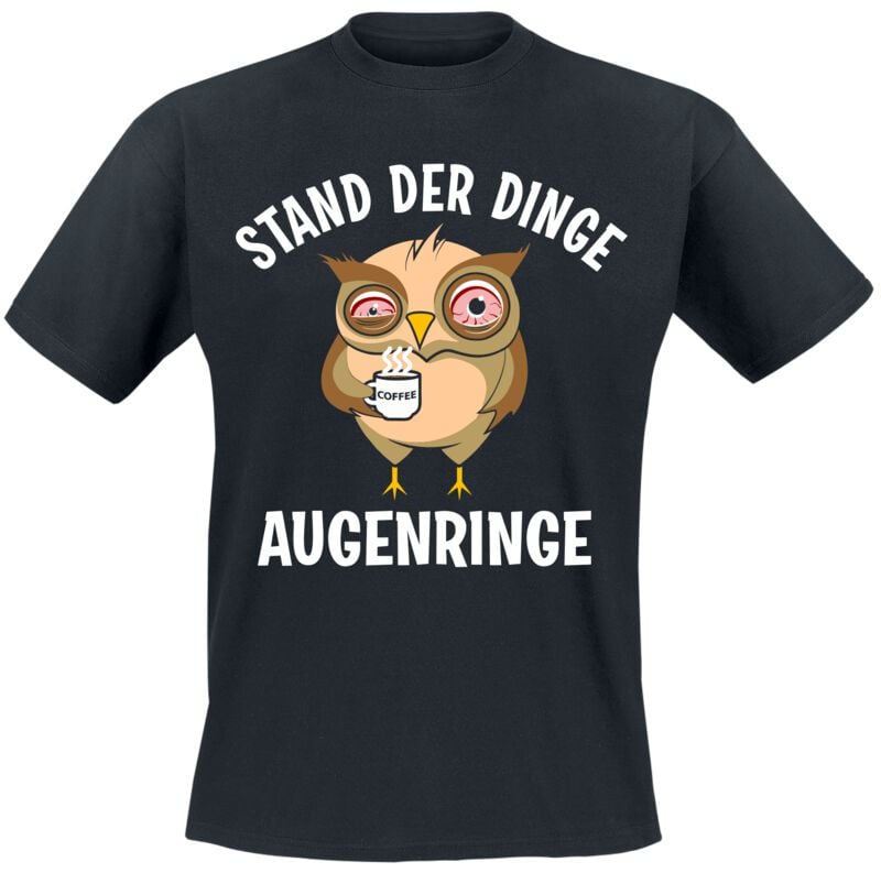 4068143222334 - Stand der Dinge - Augenringe T-Shirt schwarz in M