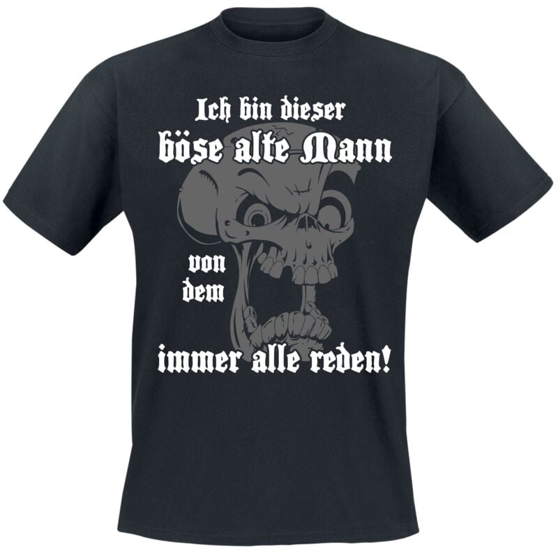4068143222396 - Ich bin dieser böse alte Mann von dem immer alle reden! T-Shirt schwarz in L 4068143222396 - Ich bin dieser böse alte Mann von dem immer alle reden! T-Shirt schwarz in L