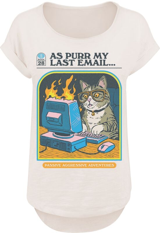 4068143224840 - As purr my last E-Mail T-Shirt sand in S