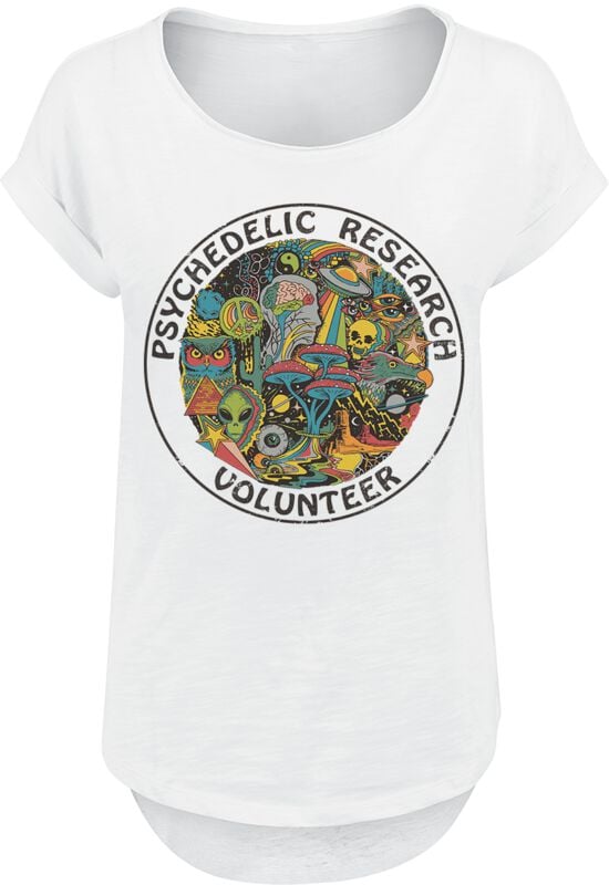 4068143224857 - Psychedelic research volunteer T-Shirt weiß in S