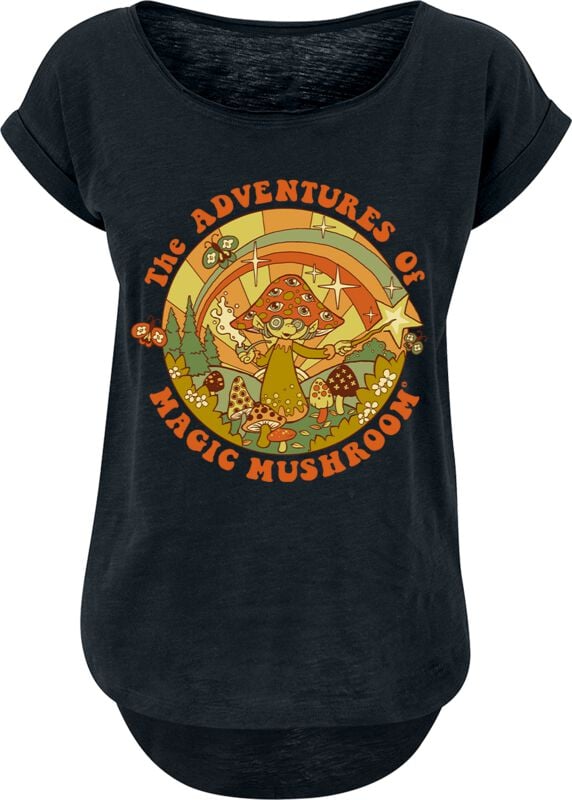 4068143225021 - The adventures of magic mushroom T-Shirt schwarz in S