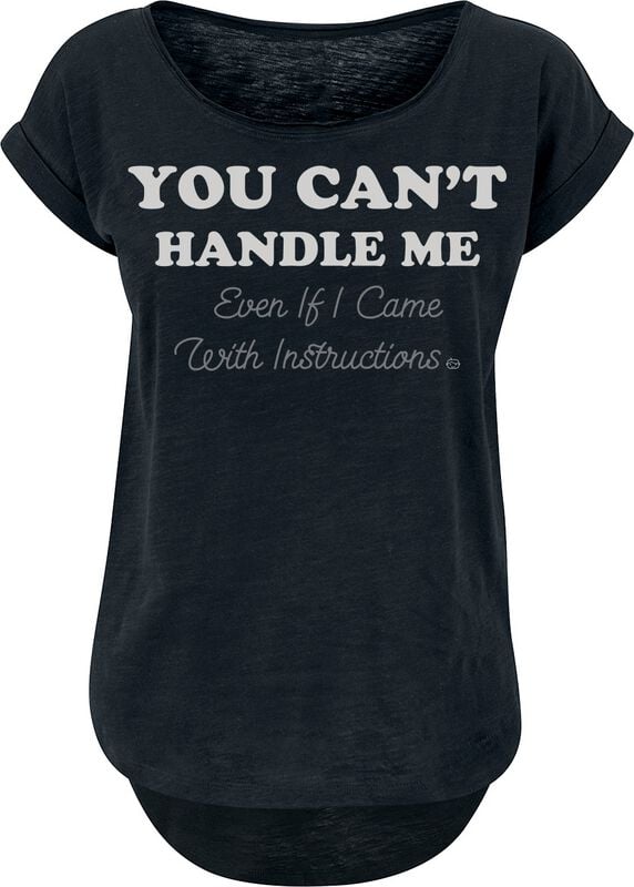 4068143225229 - You can´t handle me T-Shirt schwarz in S