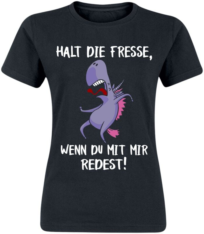 4068143225564 - Halt die Fresse wenn du mit mir redest! T-Shirt schwarz in M