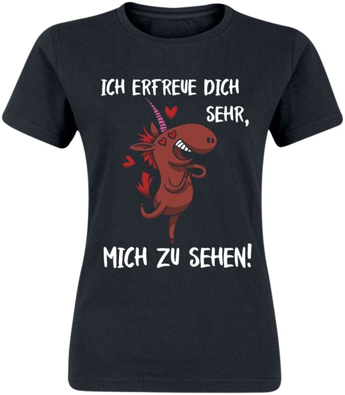 4068143225632 - Ich erfreue dich sehr mich zu sehen! T-Shirt schwarz in XL 4068143225632 - Ich erfreue dich sehr mich zu sehen! T-Shirt schwarz in XL