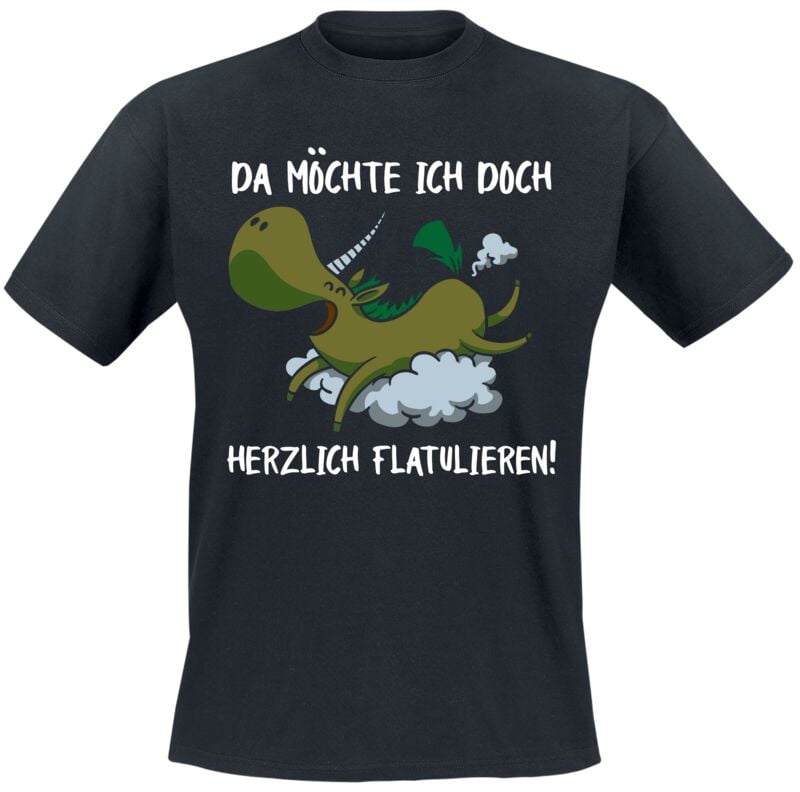 4068143225656 - Da möchte ich doch herzlich flatulieren! T-Shirt schwarz in M