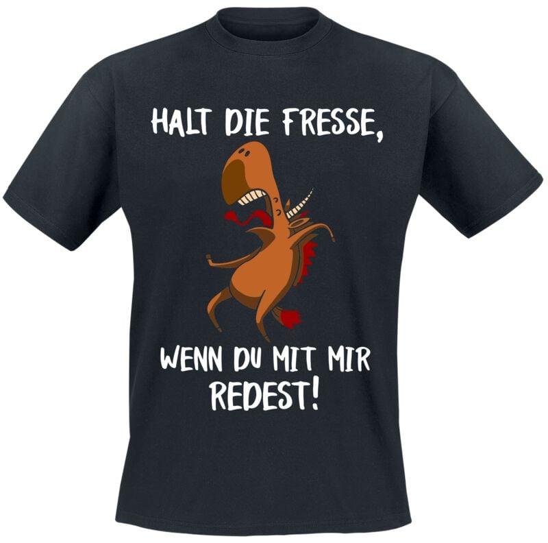 4068143225809 - Halt die Fresse  wenn du mit mir redest! T-Shirt schwarz in M