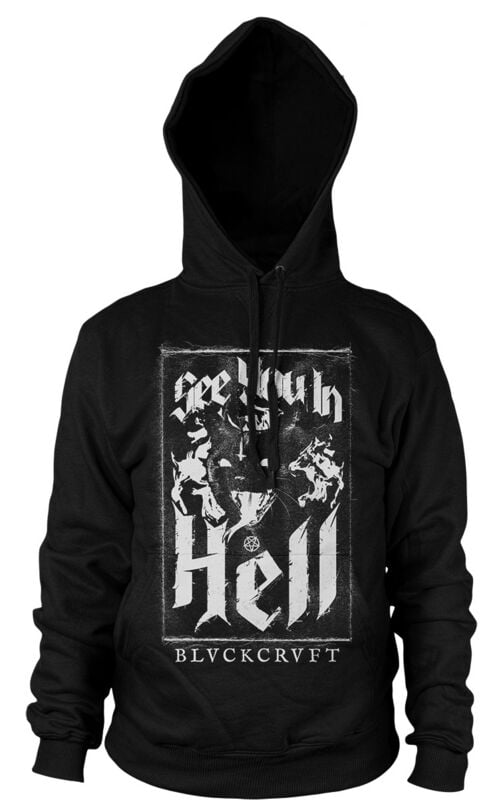 4068143228930 - See You In Hell Cat Hoodie Kapuzenpullover schwarz in M