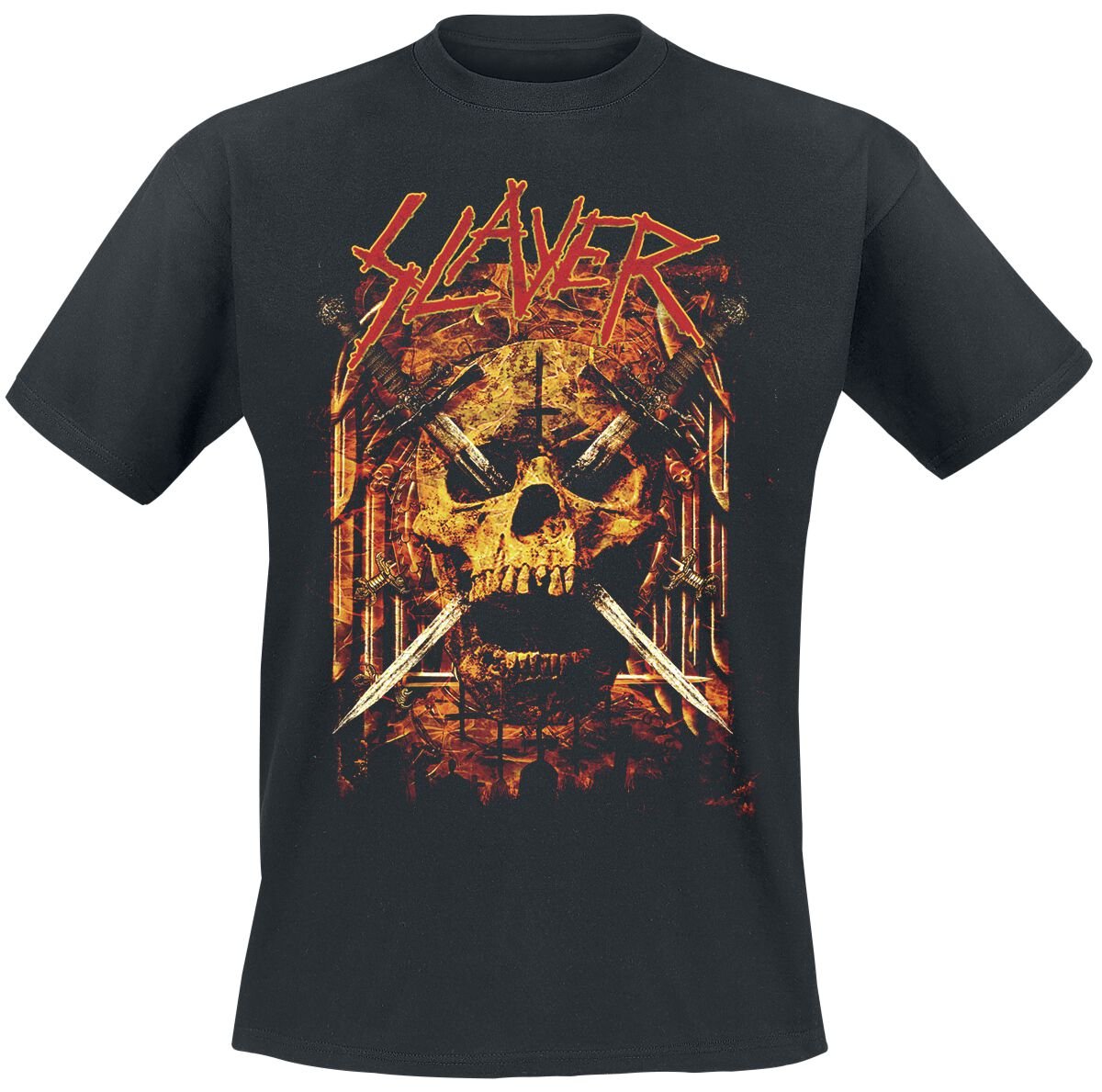 4068143233644 - Skull Swords T-Shirt schwarz in S