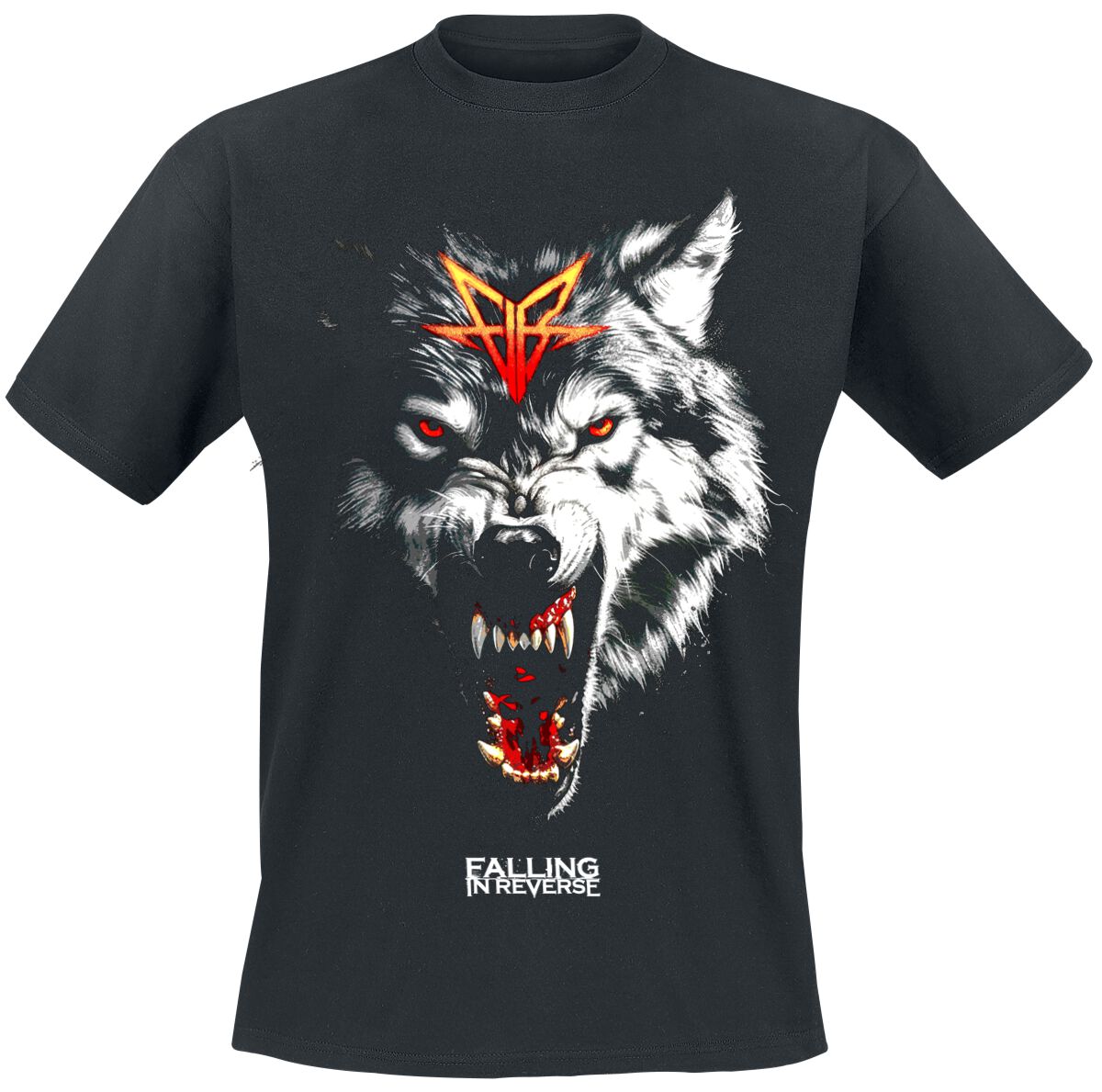 4068143235679 - Wolf T-Shirt schwarz in M