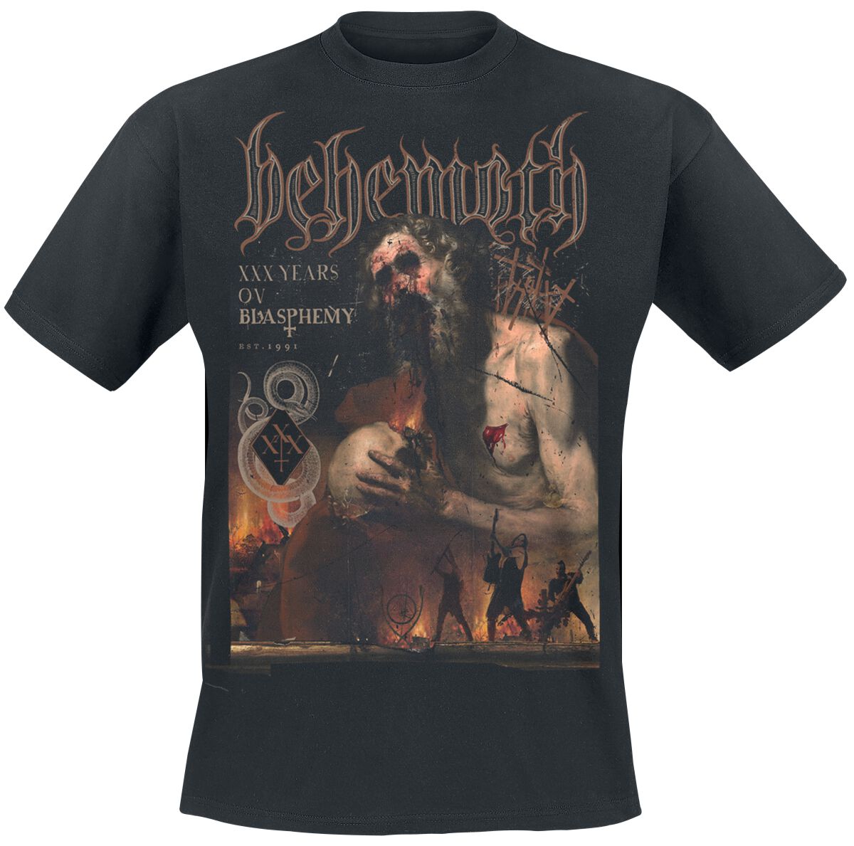 4068143236034 - XXX Years ov Blasphemy T-Shirt schwarz in L 4068143236034 - XXX Years ov Blasphemy T-Shirt schwarz in L