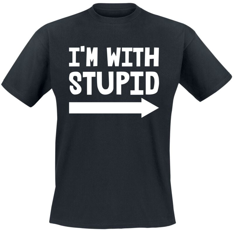 4068143239004 - Im With Stupid T-Shirt schwarz in M