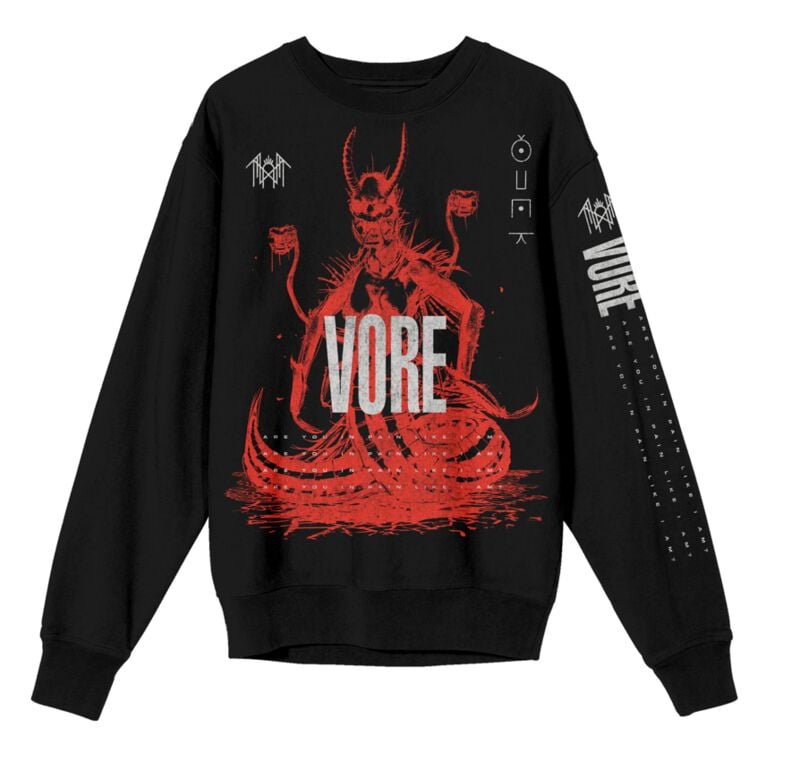 4068143239547 - Vore Text Sweatshirt schwarz in S